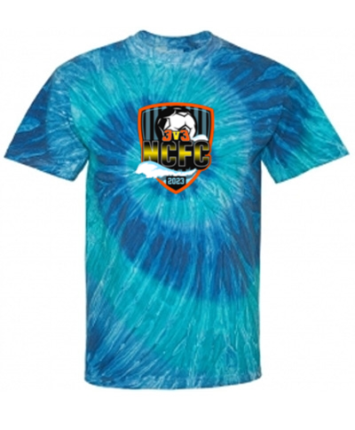 Blue or Black Ripple Tie Dye T-Shirt